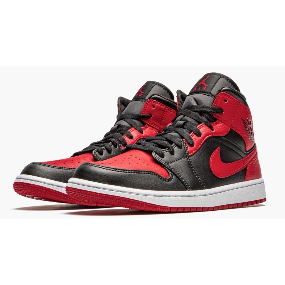 NWT Nike Air Jordan1 Retro Mid Banned Bred 6.5Y/8W
